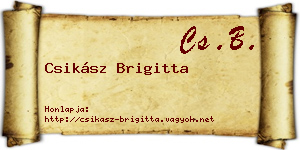 Csikász Brigitta névjegykártya