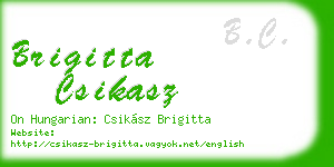 brigitta csikasz business card